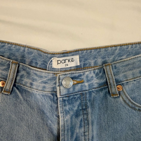 Parke Denim Mini Shorts - Picture 3 of 3